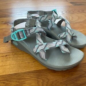 Chaco Sandals - Gray and Aqua